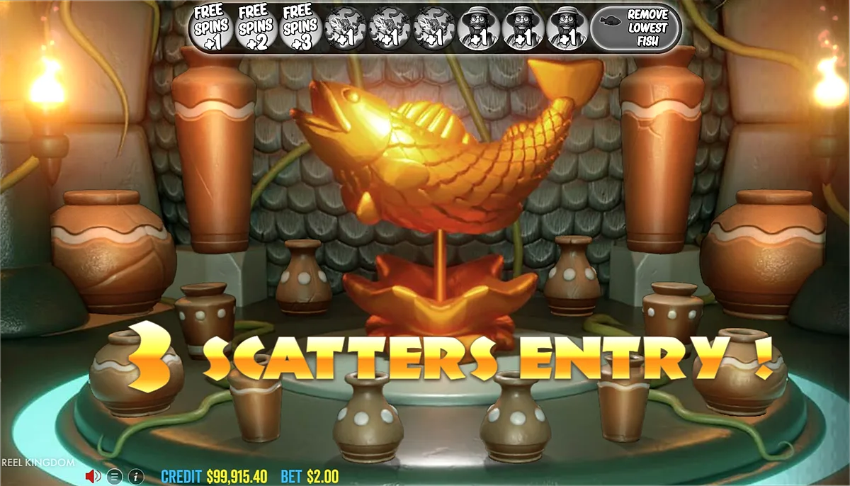 Big Bass Amazon Xtreme Scatter entry and modifier selection