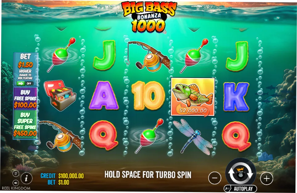 Big Bass Bonanza 1000 bonus feature