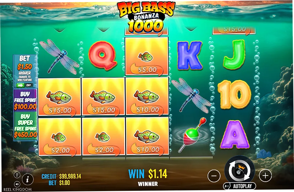 Big Bass Bonanza 1000 big win