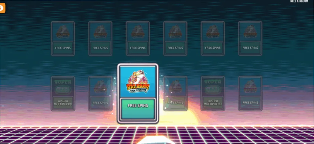 Big Bass Secrets of the Golden Lake 12-card pick phase