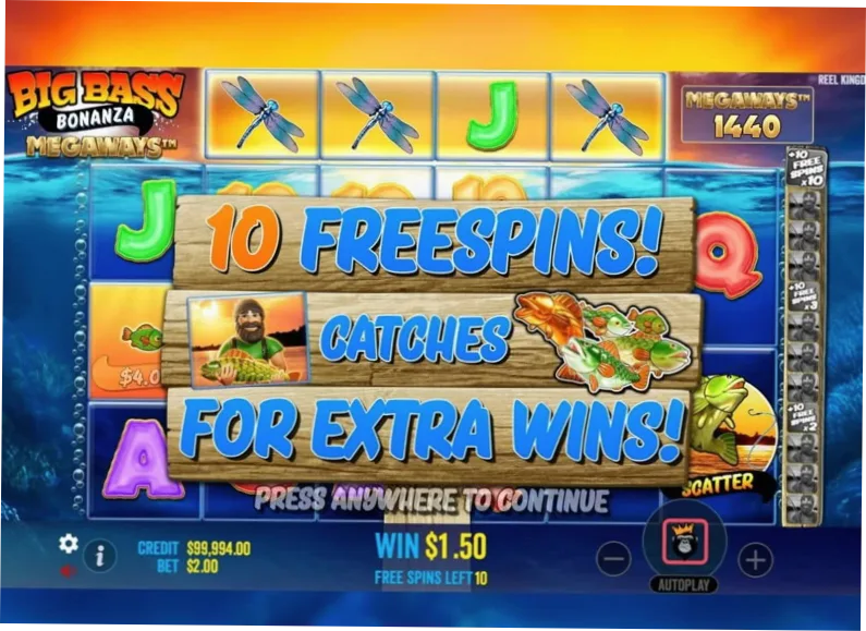 Big Bass Bonanza Megaways Free Spins with Dynamite and Bazooka features